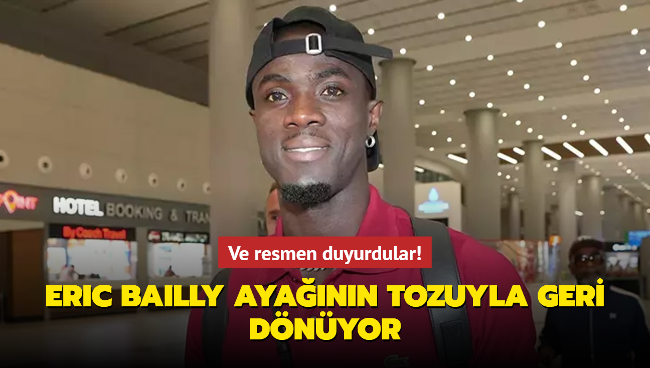 Ve resmen duyurdular! Eric Bailly ayann tozuyla geri dnyor...