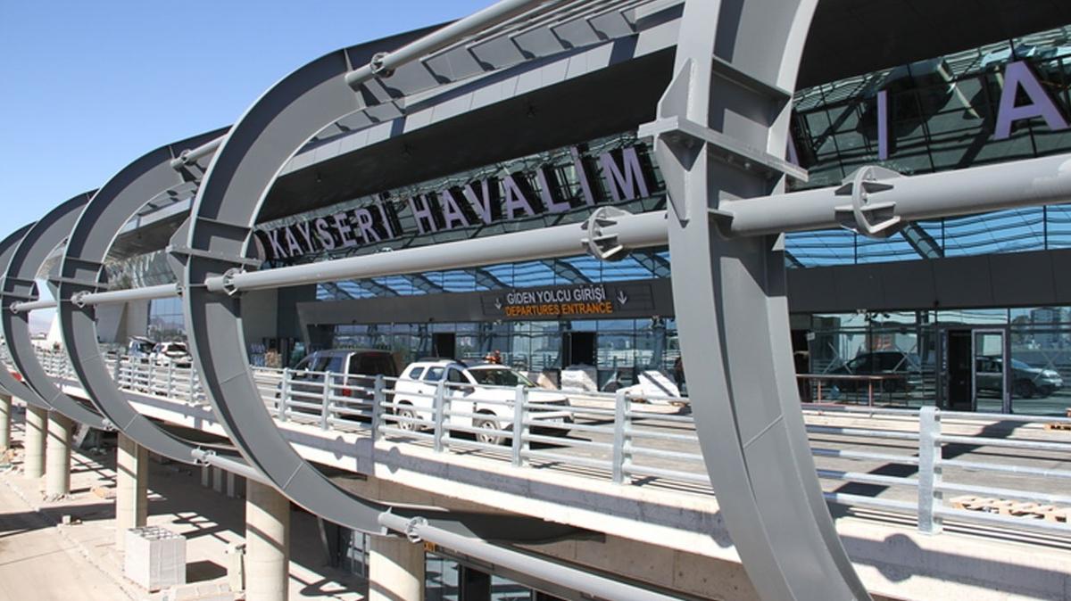 2 milyondan fazla yolcu Kayseri Havaliman'n kulland