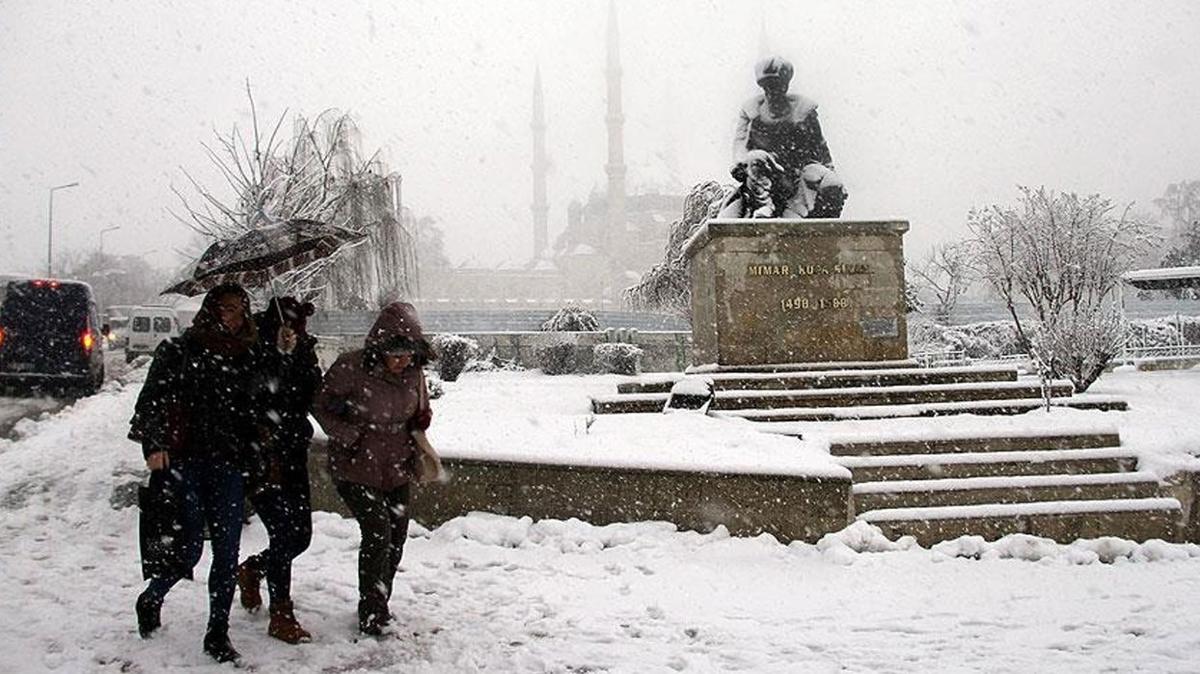 Edirne'nin baz ilelerinde eitime kar engeli