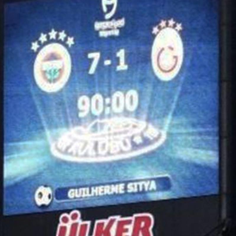 7-1'lik mata Fenerbahe'den Galatasaray gndermesi!