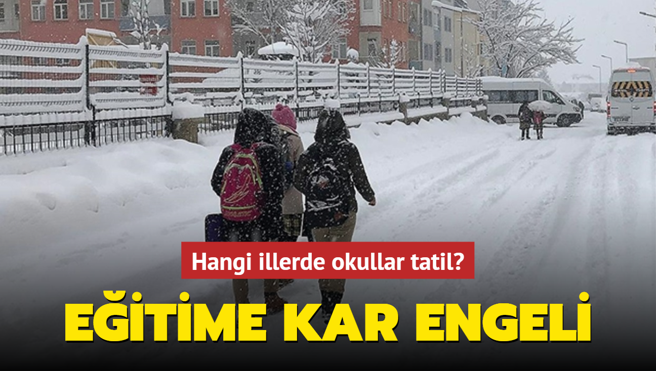 Eitime kar engeli: 10 Ocak'ta hangi illerde okullar tatil"