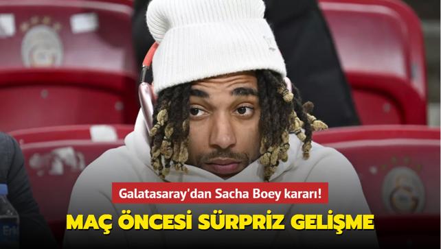 Galatasaray'dan Sacha Boey karar! Ma ncesi srpriz gelime