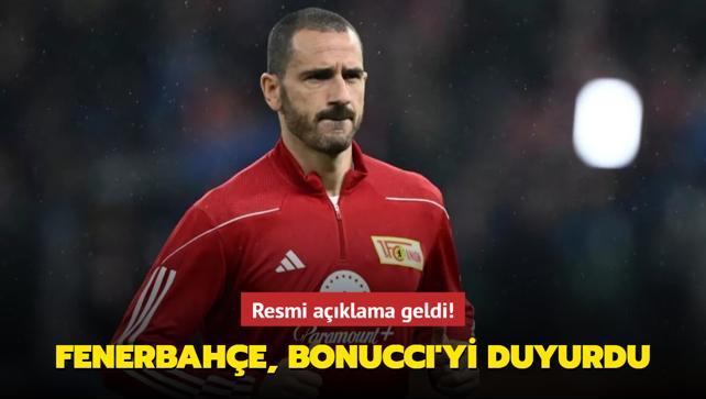 Resmi aklama geldi! Fenerbahe, Bonucci'yi duyurdu