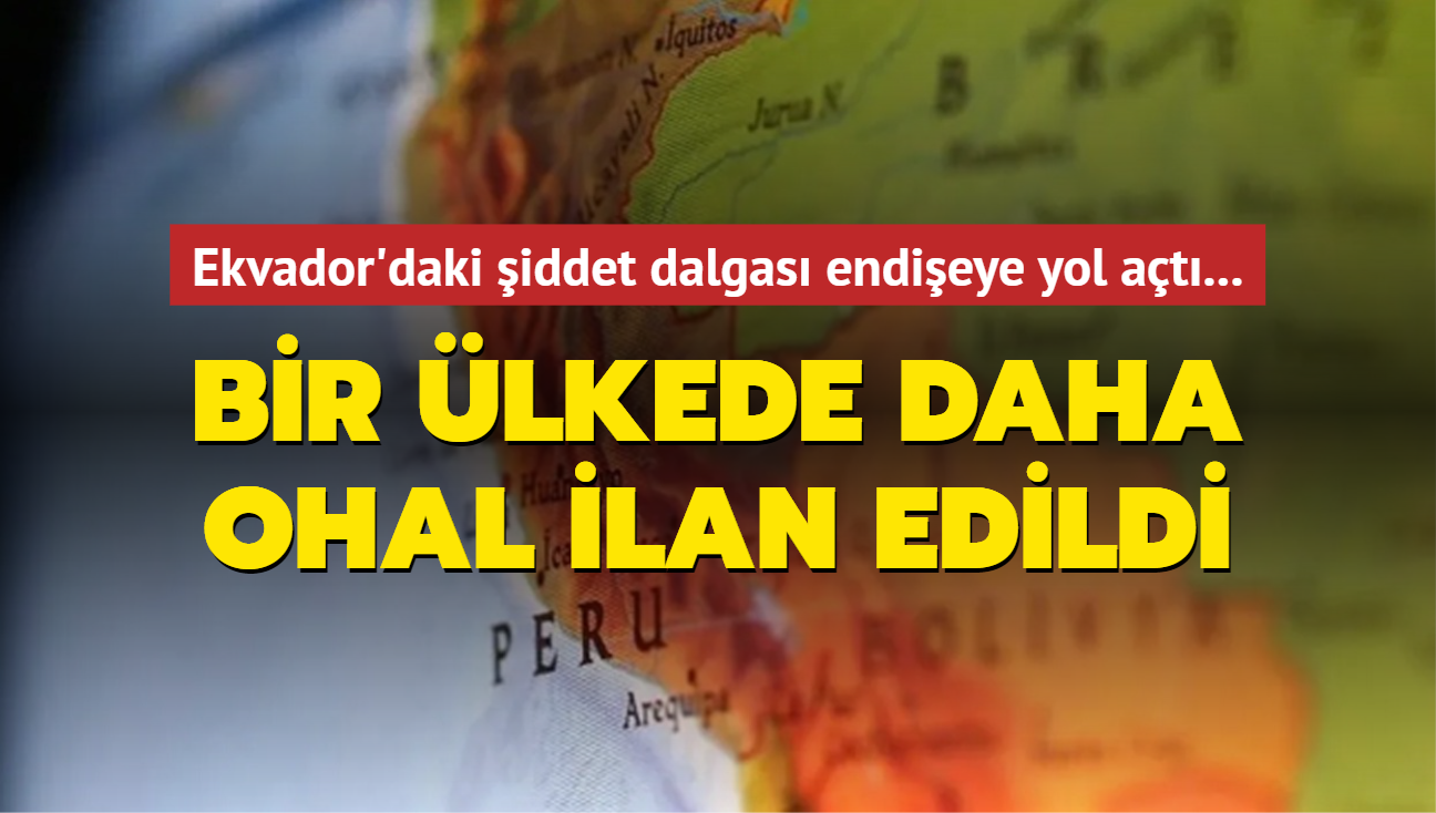 Ekvador'daki iddet dalgas endieye yol at... Bir lkede daha OHAL ilan edildi