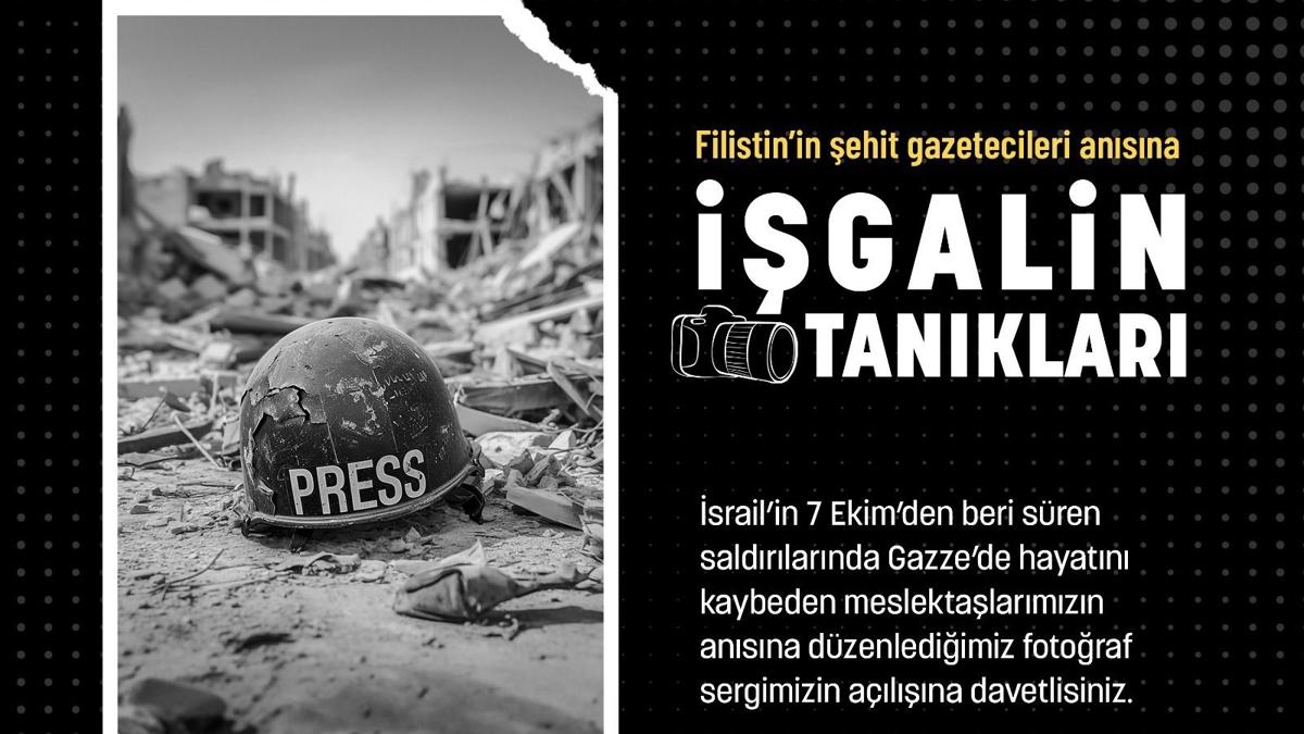 Filistin'in ehit gazetecileri ansna "galin Tanklar" fotoraf sergisi ald