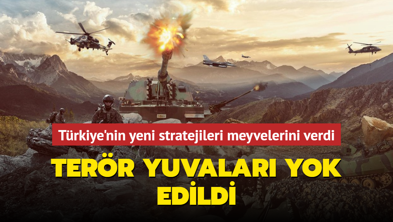 Trkiye'nin yeni stratejileri meyvelerini verdi: Terr yuvalar yok edildi!