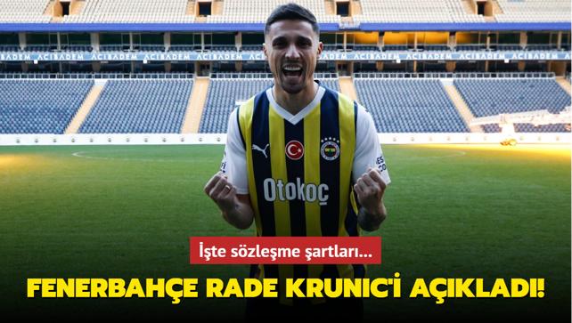 Fenerbahe Rade Krunic'i aklad! te szleme artlar...