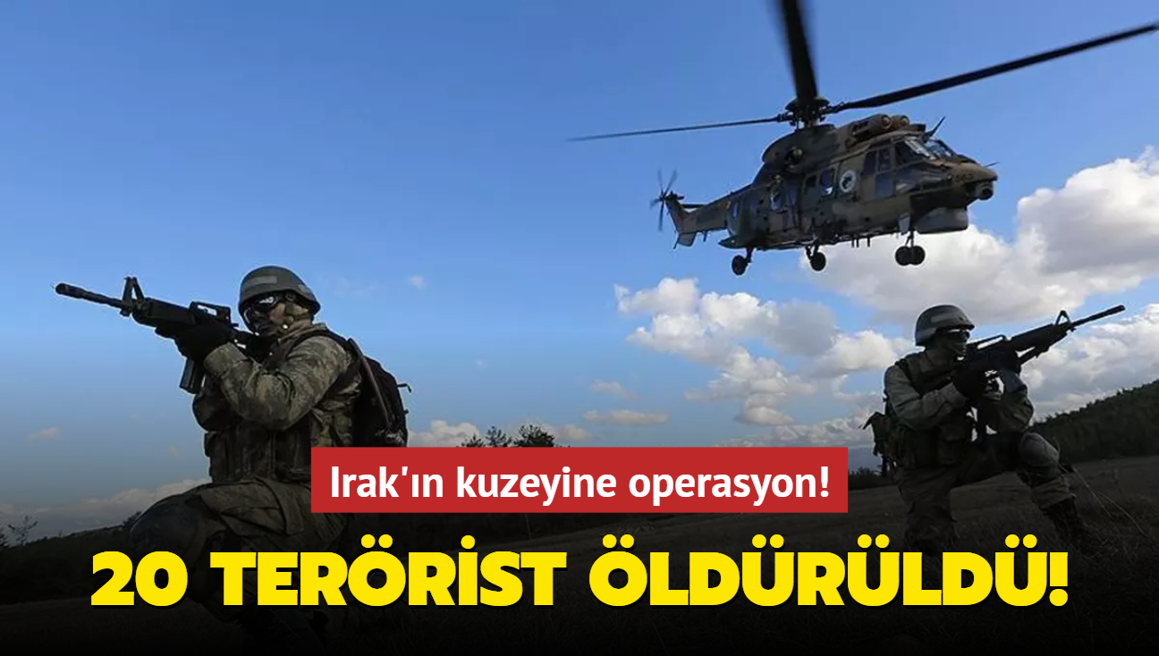 Irak'n kuzeyinde  terr hedefleri bir bir vuruluyor! ldrlen terrist says 20'ye kt