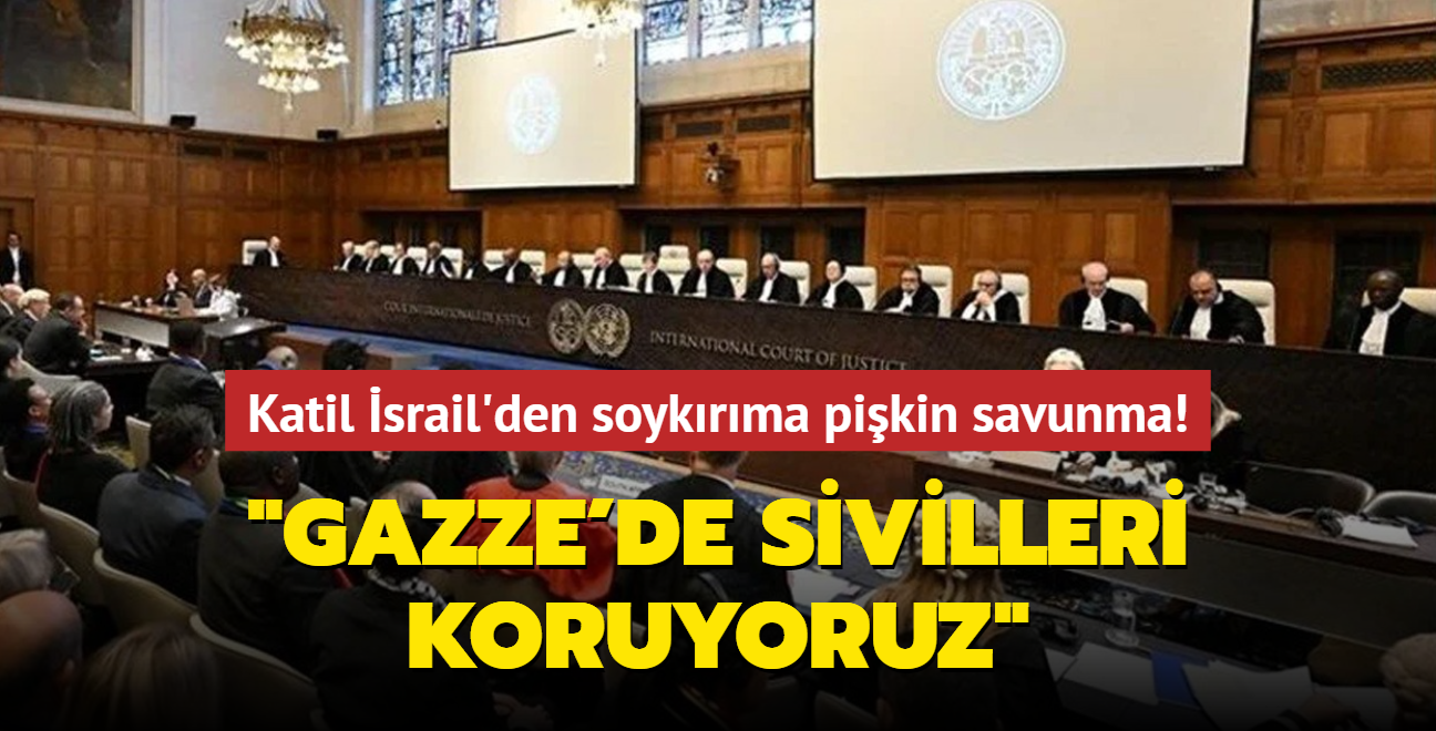 galci srail'den soykrma pikin savunma: Gazze'de sivilleri koruyoruz