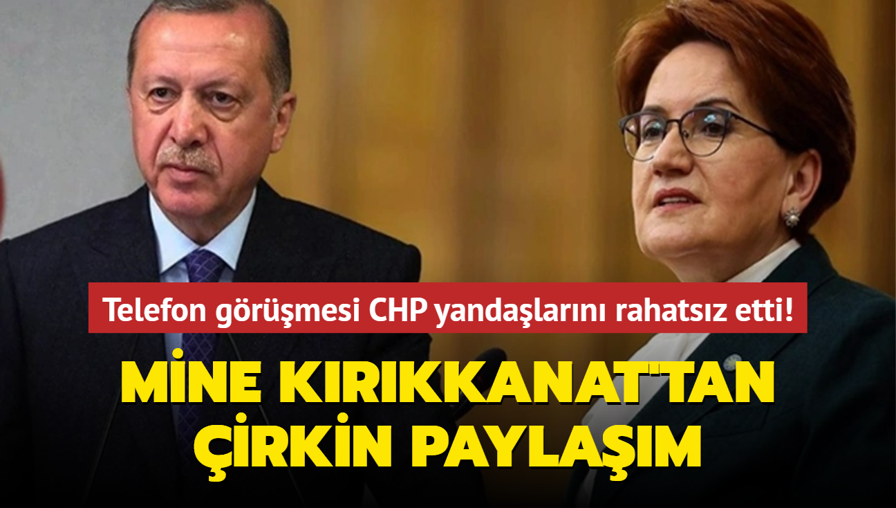 Bakan Erdoan-Akener grmesi CHP yandalarn rahatsz etti! Mine Krkkanat'tan irkin paylam