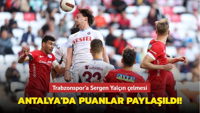 MA SONUCU: Antalyaspor 1-1 Trabzonspor