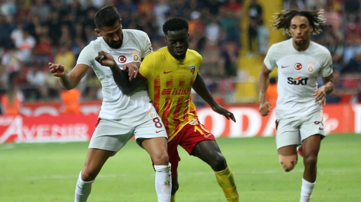 Galatasaray ile Kayserispor 56. kez kar karya