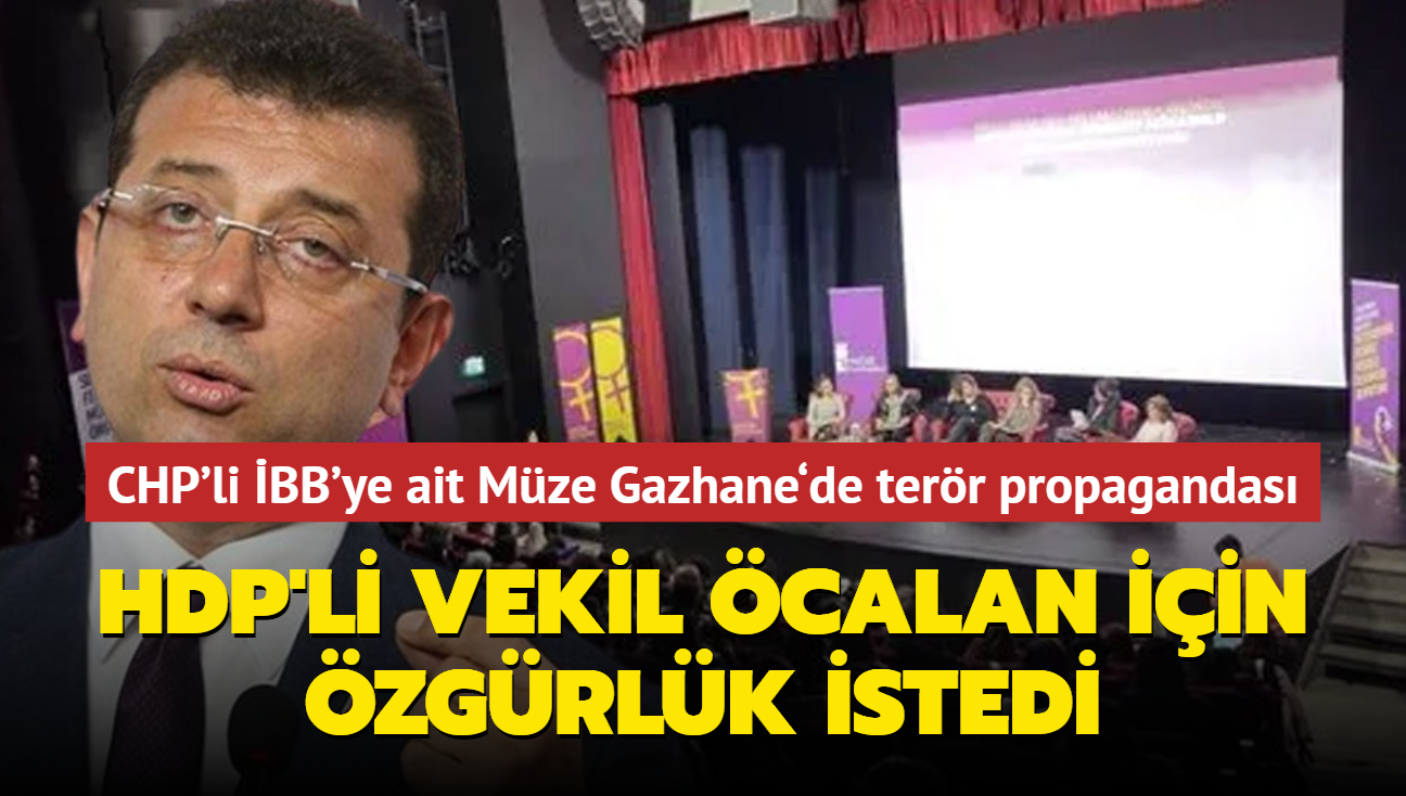 CHP'li BB'ye ait Mze Gazhane'de terr propagandas skandal  HDP'li vekil bebek katili calan iin zgrlk istedi