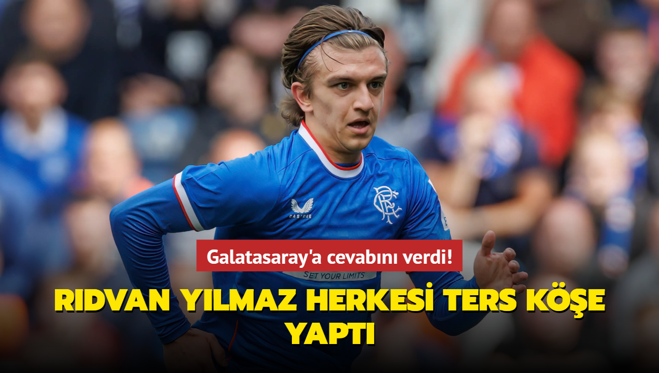 Galatasaray'a cevabn verdi! Rdvan Ylmaz herkesi ters ke yapt