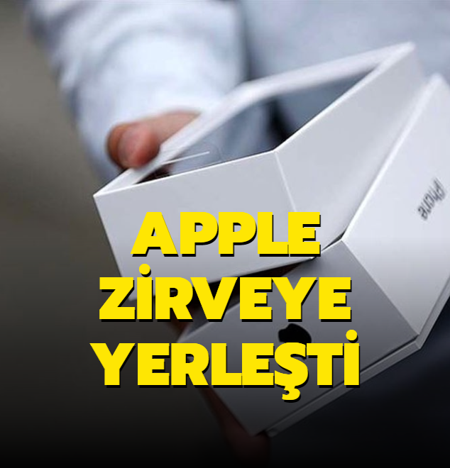 Apple zirveye yerle�ti