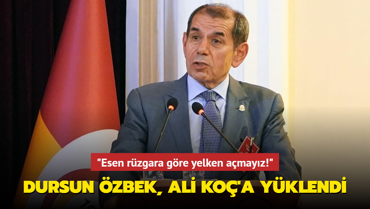 "Esen rzgara gre yelken amayz!" Dursun zbek, Ali Ko'a yklendi