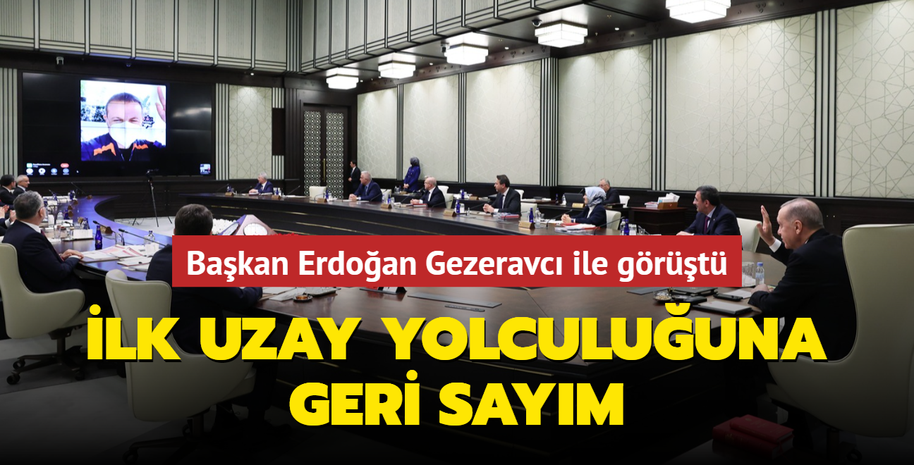 lk uzay yolculuuna geri saym... Bakan Erdoan Gezeravc ile grt