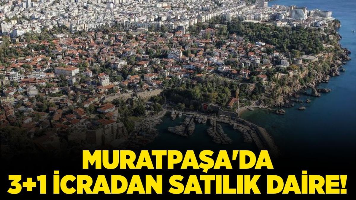 Antalya Muratpaa'da icradan satlk 3+1 daire!