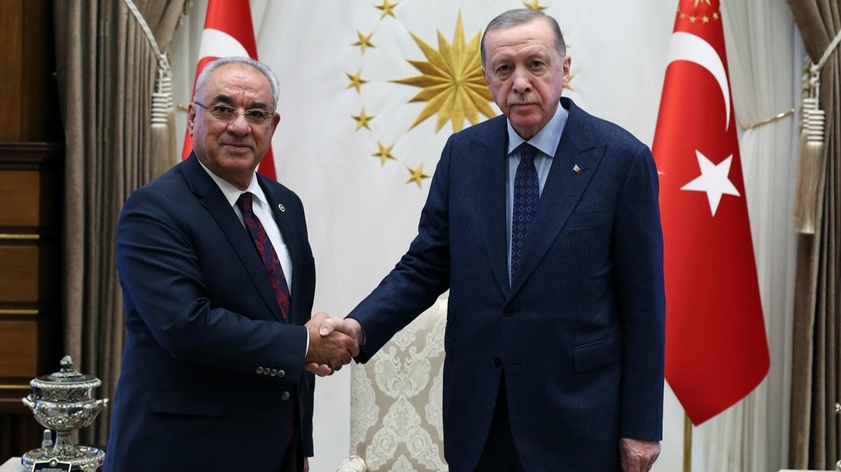 Bakan Erdoan, DSP Genel Bakan Aksakal' kabul etti