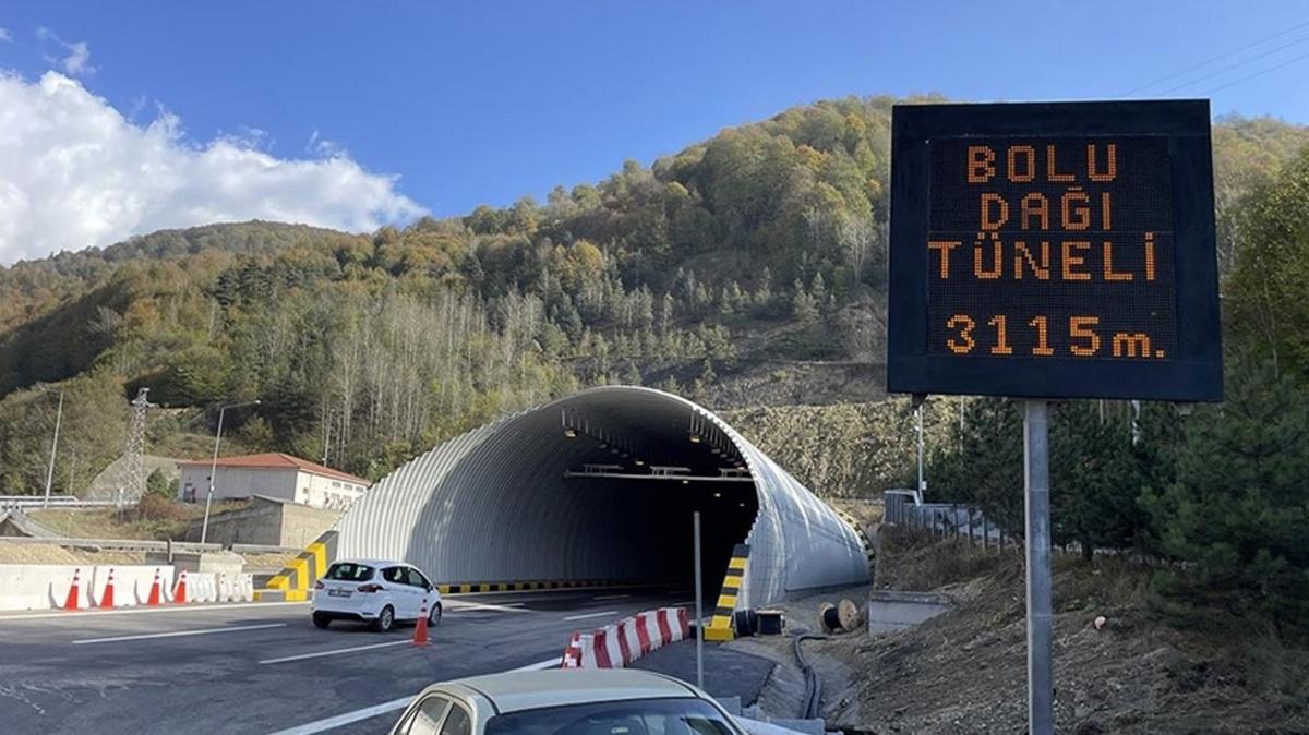 Bolu Dağı Tüneli'nin İstanbul yönü heyelan riskine karşı 60 metre