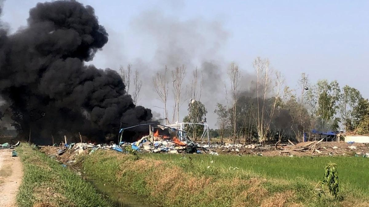 Tayland'da havai fiek fabrikasnda patlama: 22 can kayb