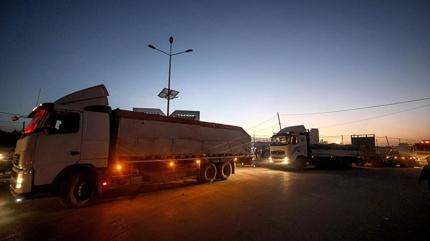 ��galci �srail ile Hamas aras�ndaki anla�ma �er�evesinde Gazze'ye ila� ve yard�m sevkiyat� ger�ekle�ti