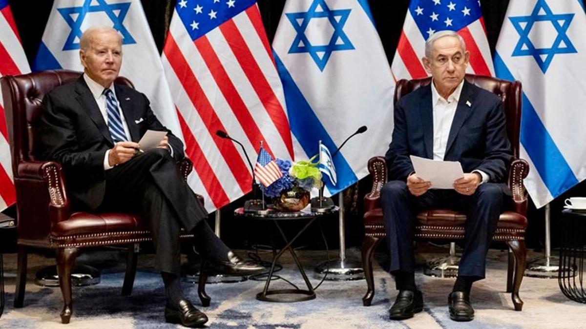 Biden ile Netanyahu 27 gn sonra ilk kez grt... ABD soykrm yine grmeden geldi