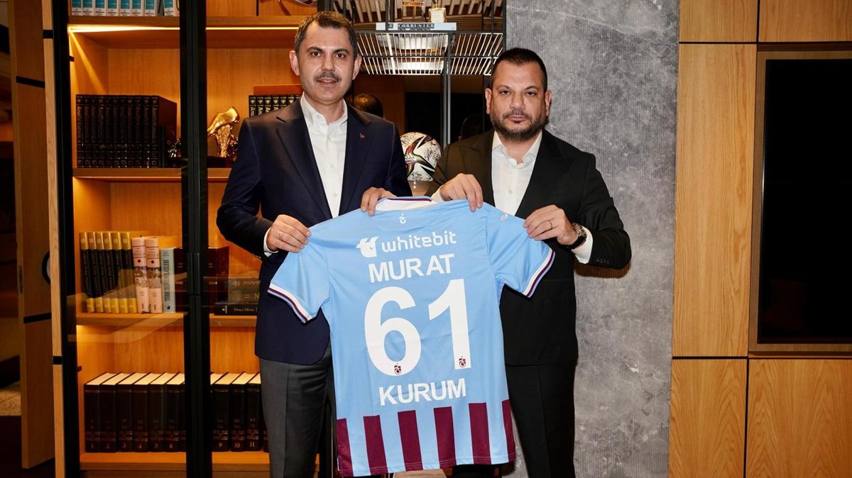 Murat Kurum, Trabzonspor Bakan Doan' ziyaret etti