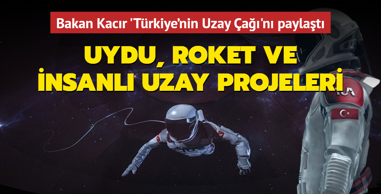 Uydu, roket ve insanl uzay projeleri... Bakan Kacr 'Trkiye'nin Uzay a'n paylat