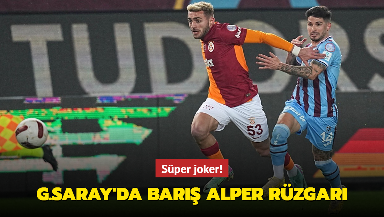 Sper joker! Galatasaray'da Bar Alper Ylmaz rzgar