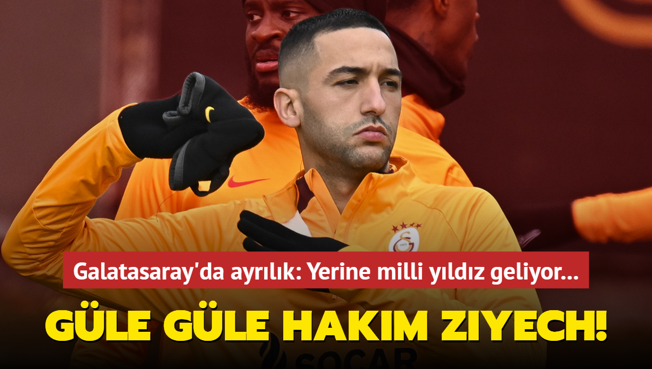 Gle gle Hakim Ziyech! Galatasaray'da ayrlk resmen akland