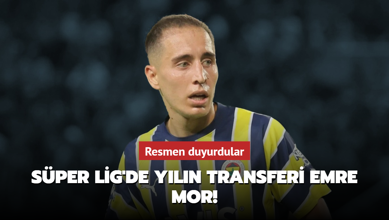 Sper Lig'de yln transferi Emre Mor! Resmen duyurdular...