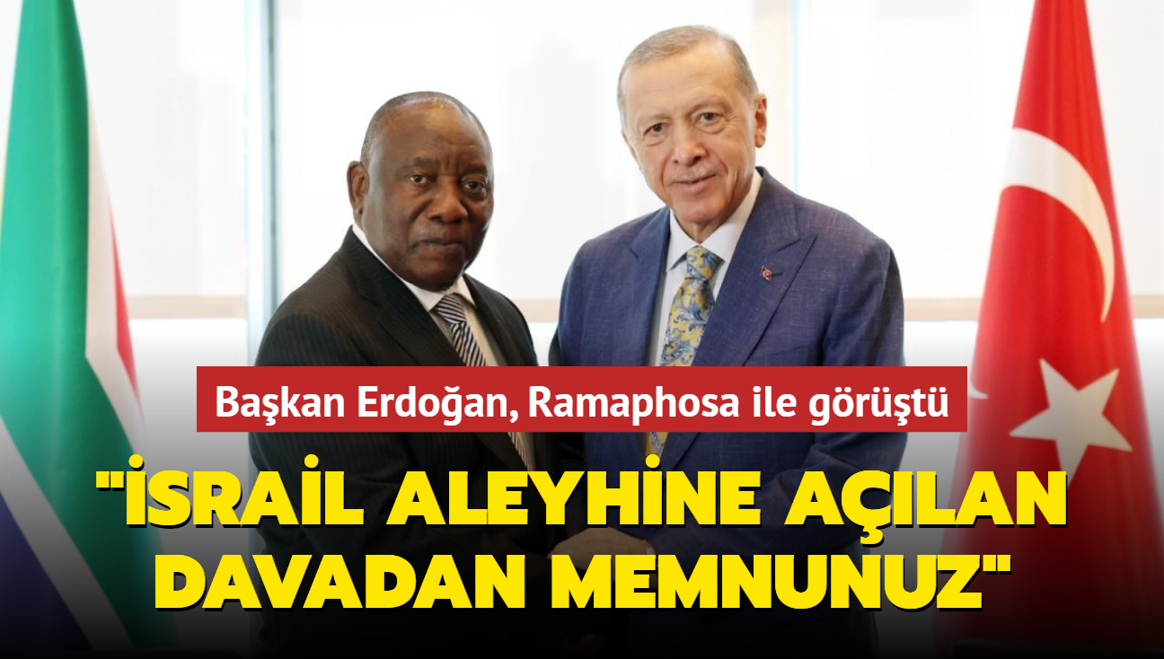 Bakan Erdoan, Gney Afrika Cumhuriyeti Cumhurbakan ile grt