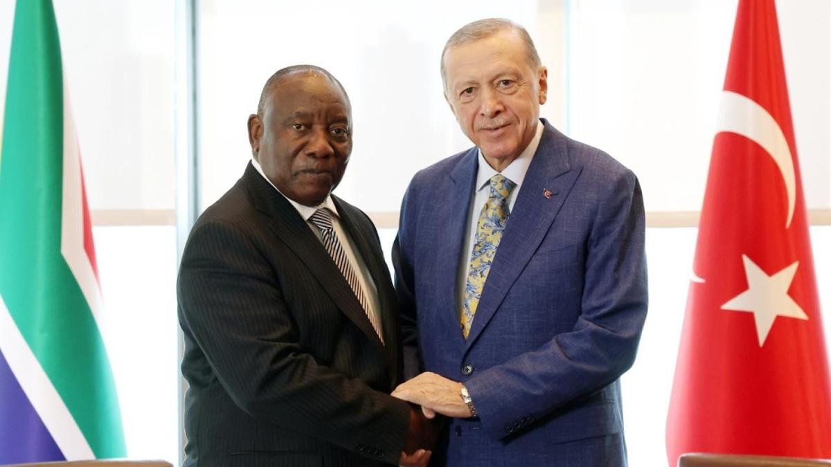 Bakan Erdoan, Gney Afrika Cumhuriyeti Cumhurbakan ile grt