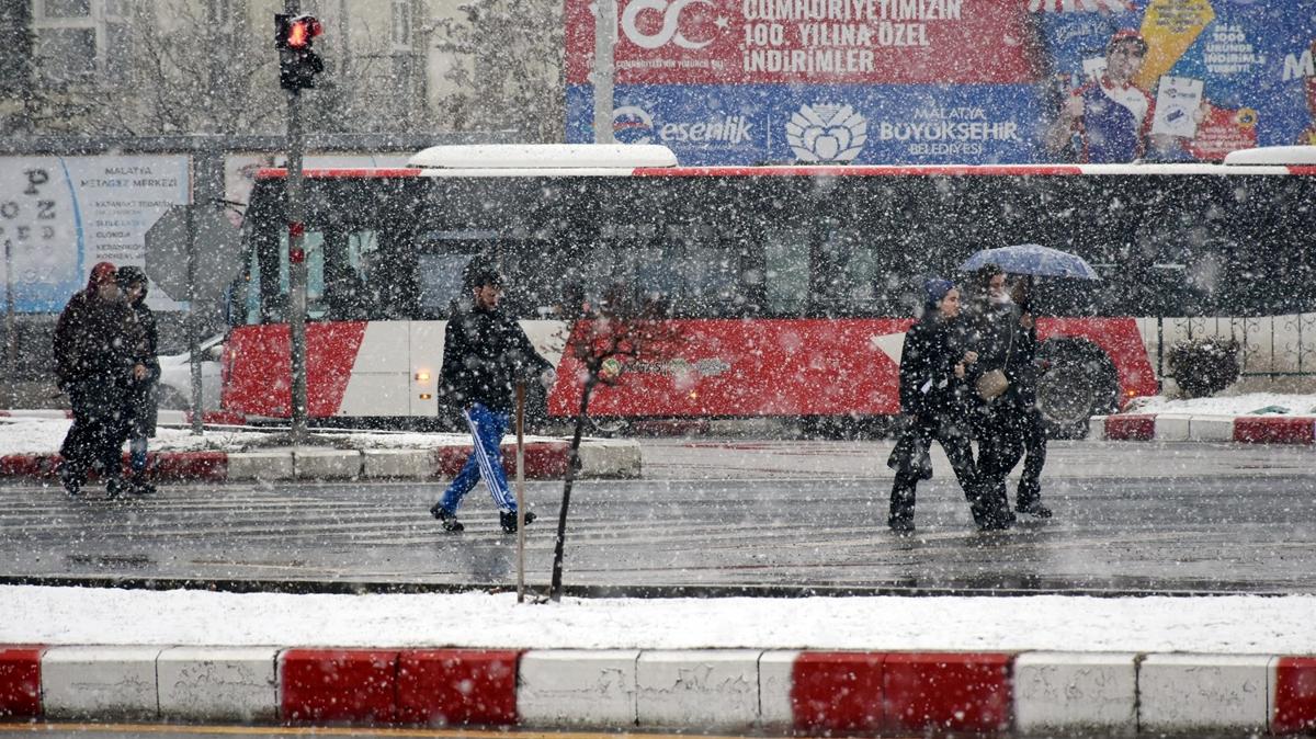 Gaziantep ve Malatya'ya kar yad