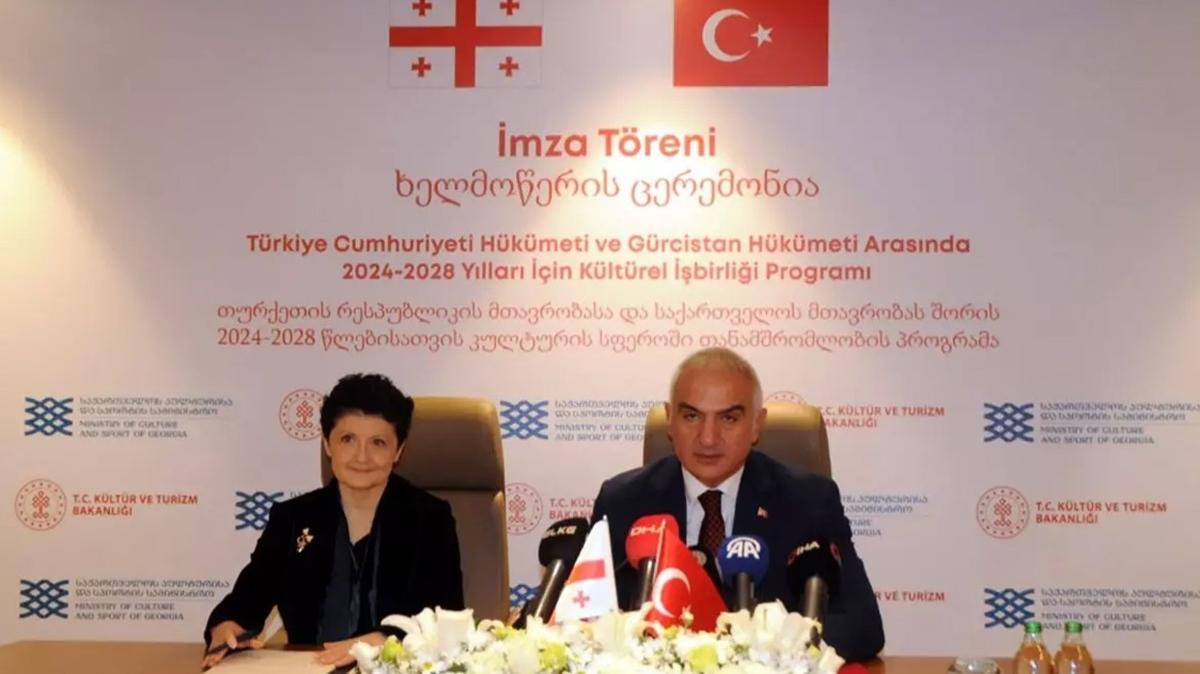 Trkiye ile Grcistan arasnda 'Kltrel  Birlii Program' imzaland