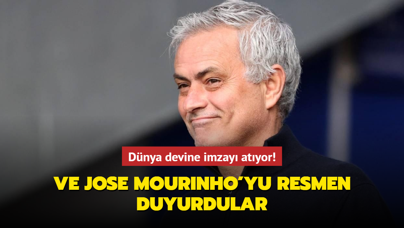 Ve Jose Mourinho'yu resmen duyurdular! Dnya devine imzay atyor...