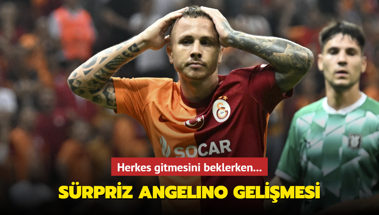 Galatasaray'da srpriz Angelino gelimesi! Herkes gitmesini beklerken...