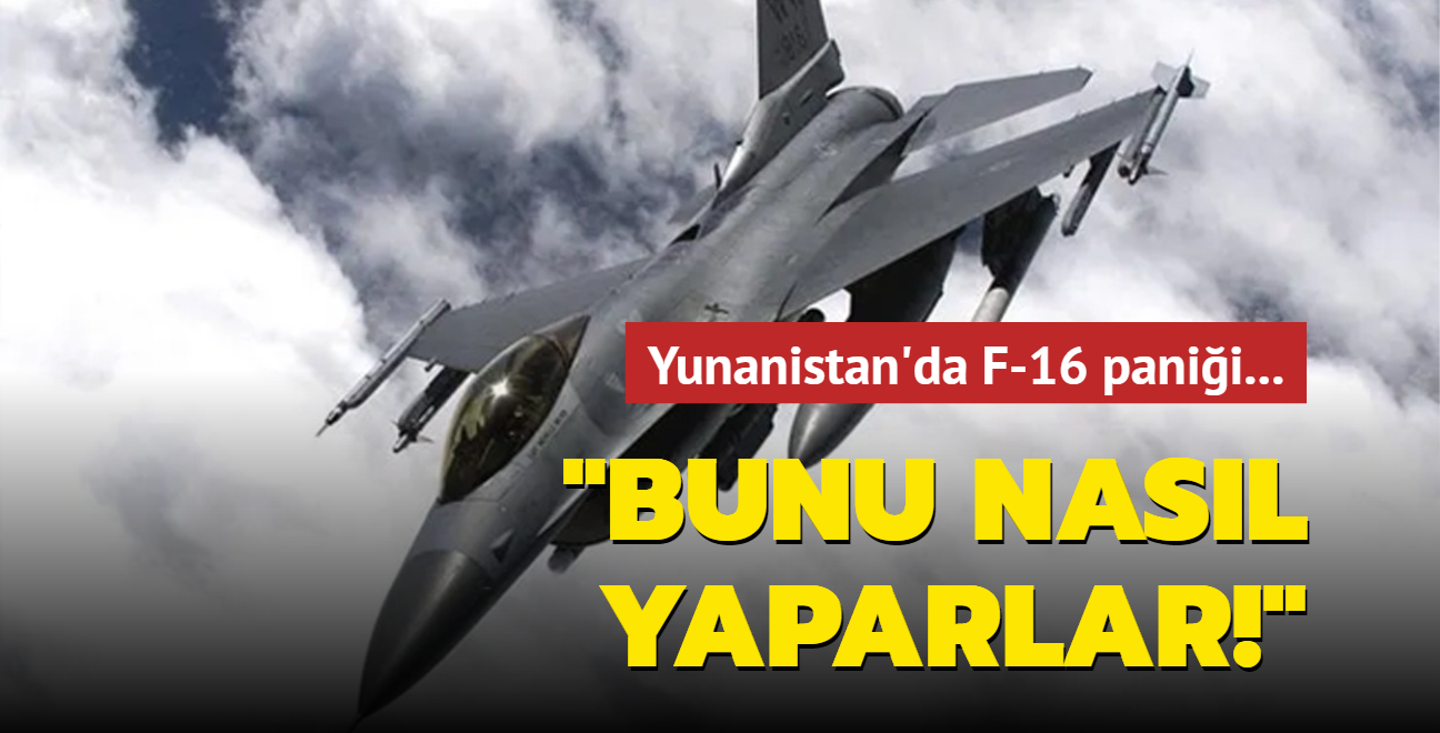 Yunanistan'da F-16 panii: Bunu nasl yaparlar!