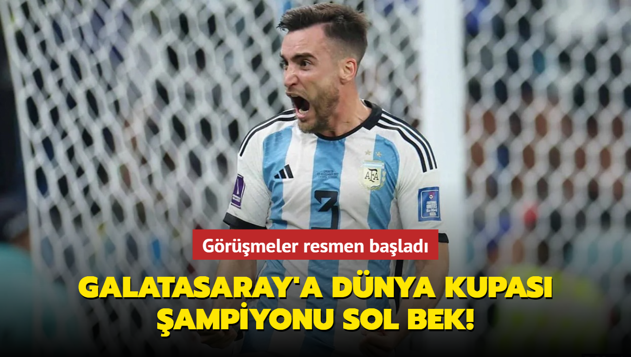 Galatasaray'a Dnya Kupas ampiyonu sol bek! Grmeler resmen balad