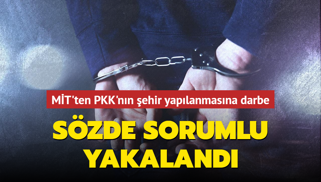 MT'ten PKK'nn ehir yaplanmasna darbe: Szde sorumlu yakaland