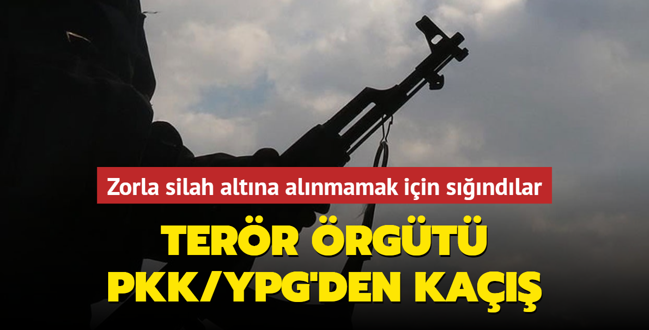 Terr rgt PKK/YPG'den ka... Zorla silah altna alnmamak iin SMO'ya sndlar