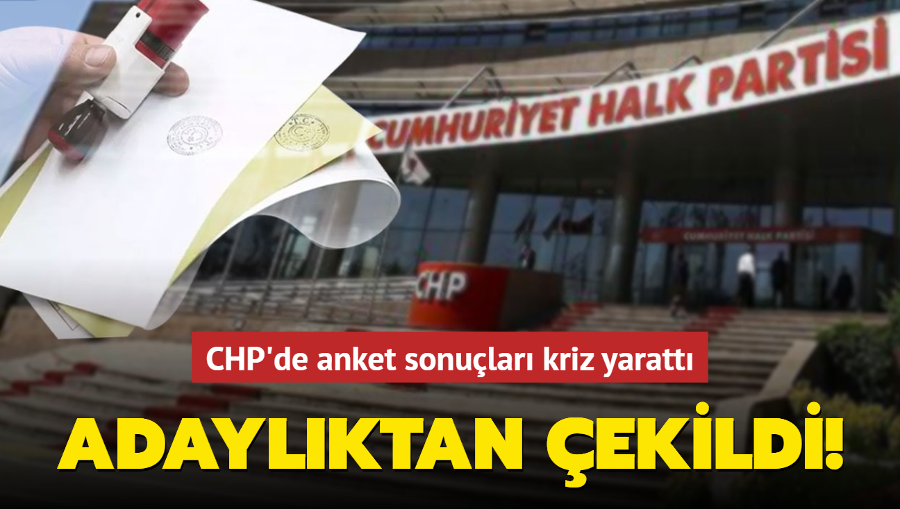 CHP'de anket sonular kriz yaratt: Selman Hasan Arslan adaylktan ekildi!