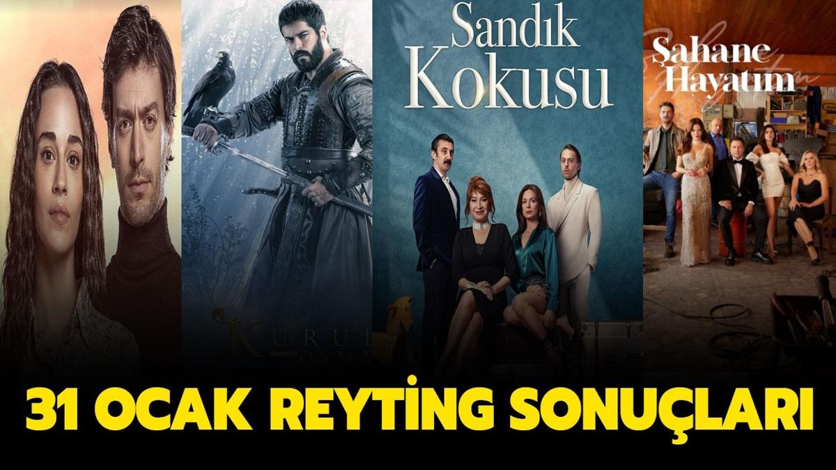 Kurulu Osman, Bir Sevdadr, Sandk Kokusu, ahane Hayatm reyting sralamas | 31 Ocak reyting sonular akland m" 