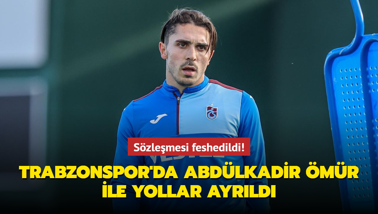 Szlemesi feshedildi! Trabzonspor'da Abdlkadir mr ile yollar ayrld