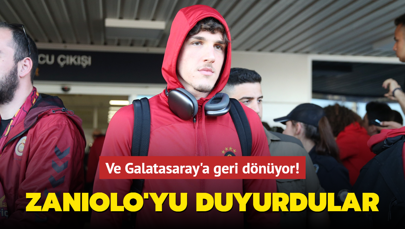 Ve Galatasaray'a geri dnyor! Nicolo Zaniolo'yu duyurdular