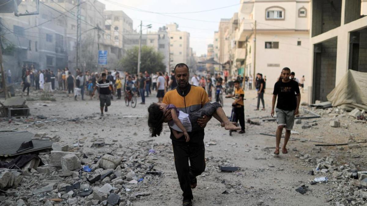 BM'nin resmi hesabndan Gazze paylam:  'nsanlar dnyann gz nnde lyor'