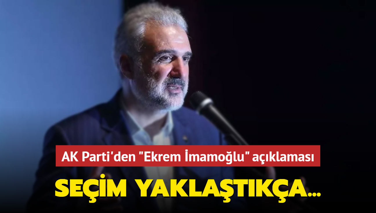 AK Parti stanbul l Bakan Osman Nuri Kabaktepe'den Ekrem mamolu'na sert cevap! 'fke kontrol sorunu yayor'