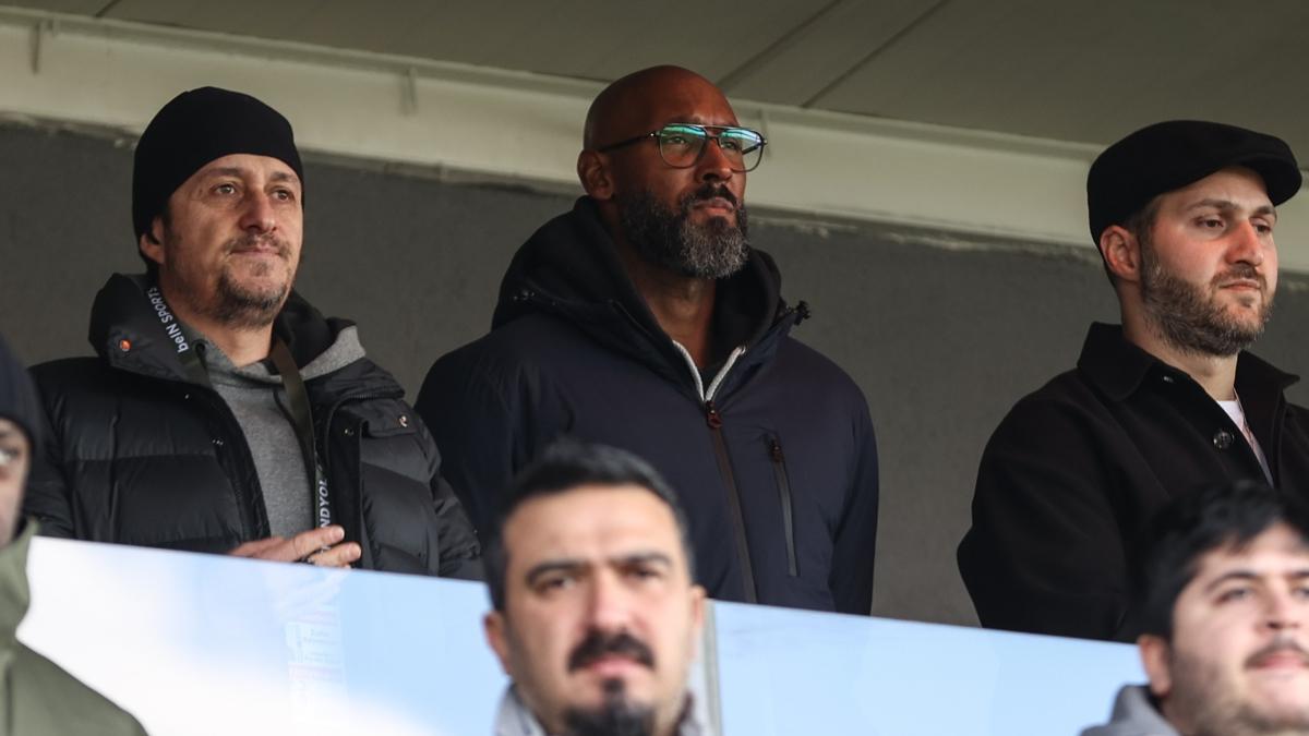 mraniyespor CEO'su Nicolas Anelka, Galatasaray - Bandrmaspor manda tribnde