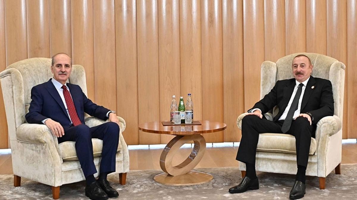 TBMM Bakan Numan Kurtulmu'tan, Azerbaycan Cumhurbakan Aliyev'e tebrik mesaj!